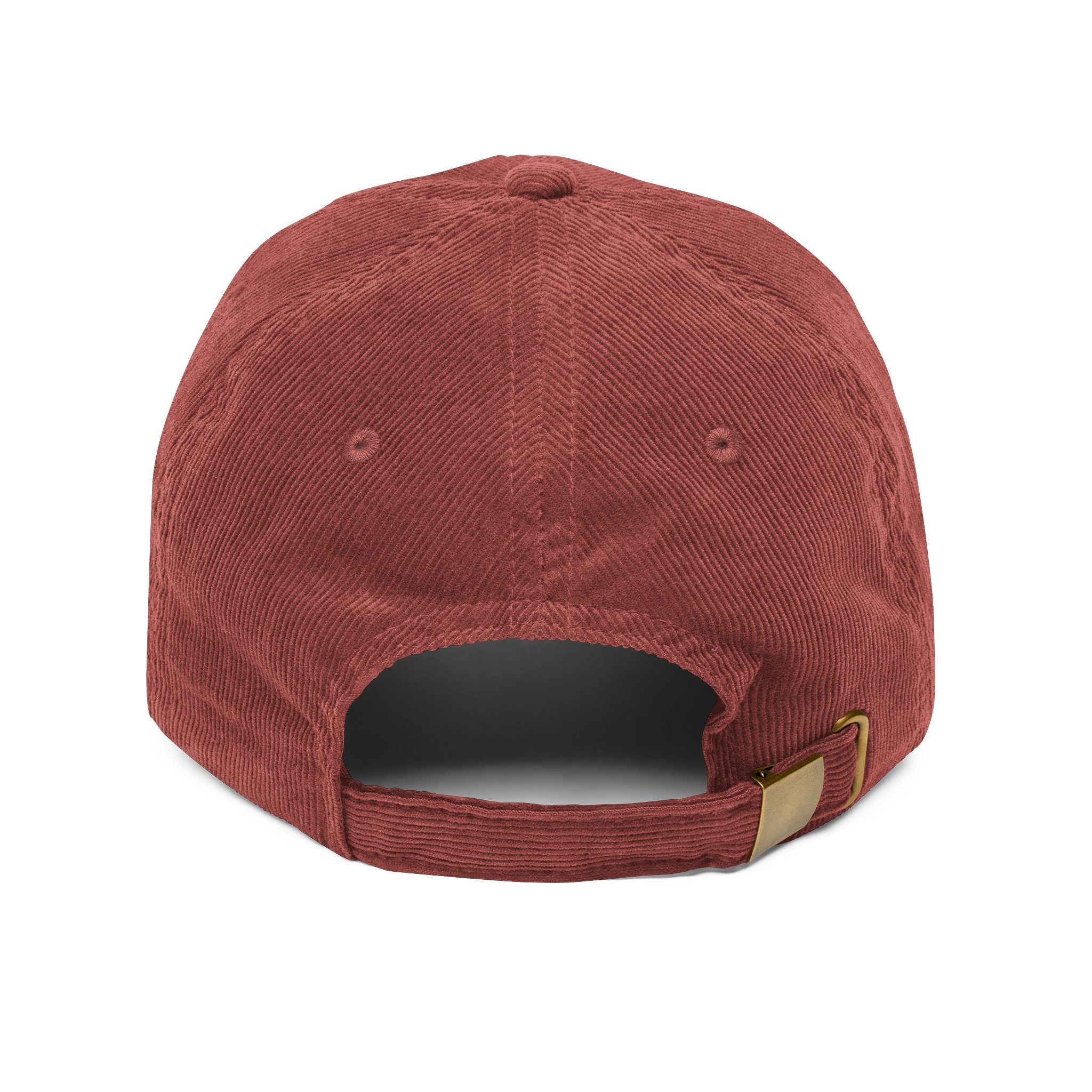 Vintage Corduroy Cap — Embroidered "eat read" Script Dad Hat