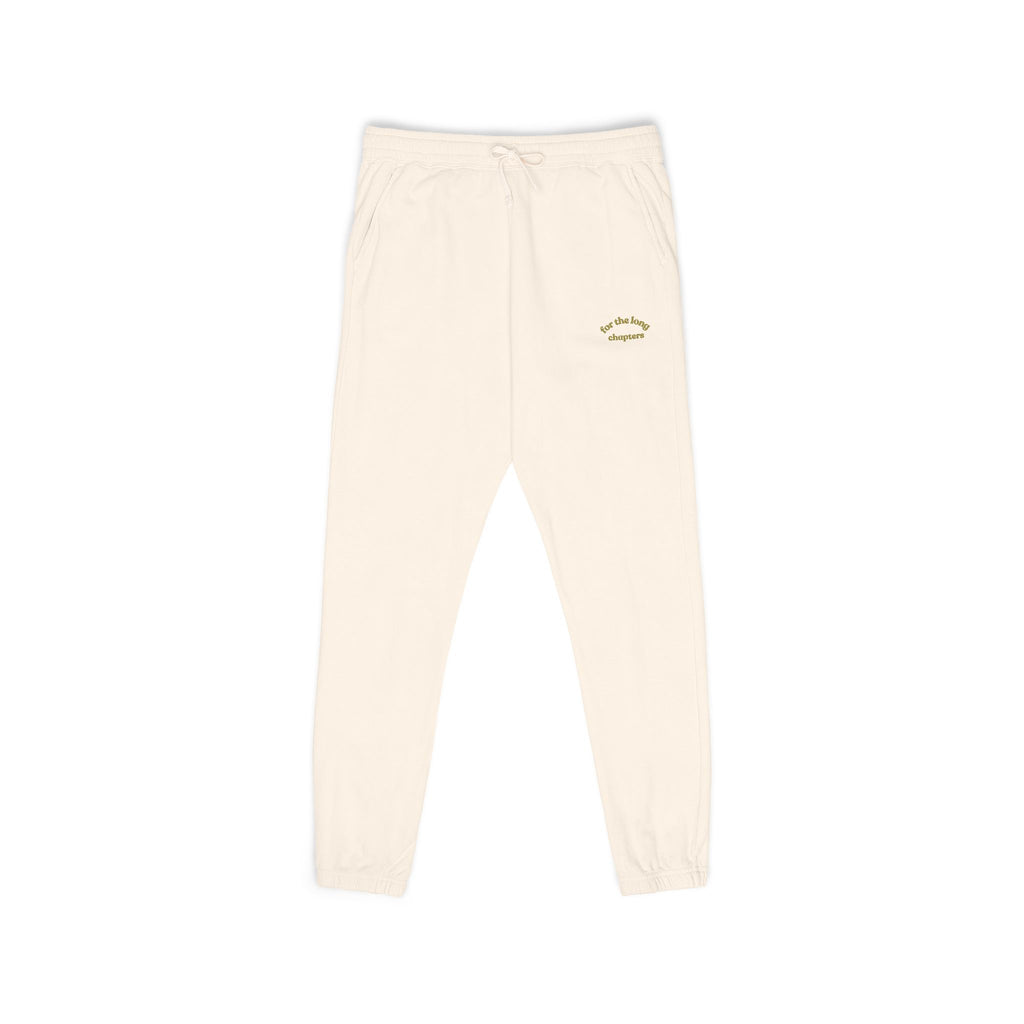 for the long chapters joggers — ivory