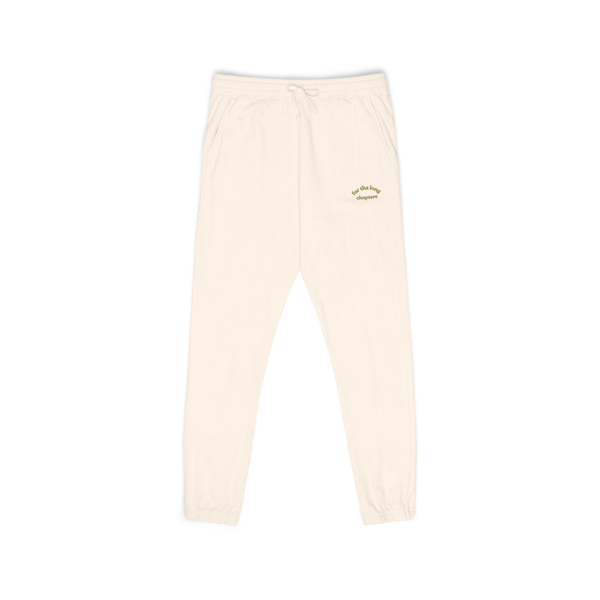 for the long chapters joggers — ivory