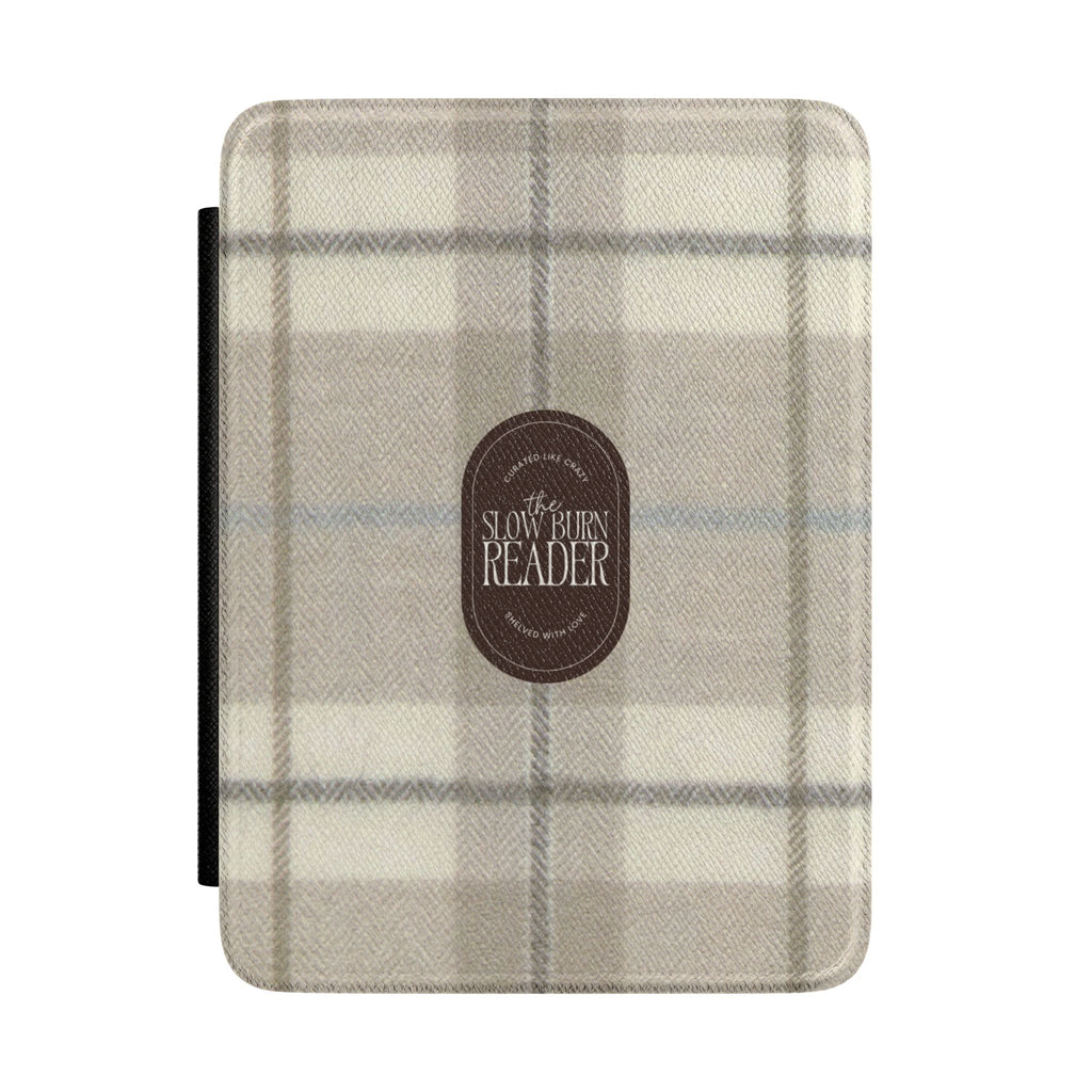 Plaid 'Slow Reader' Kindle Case