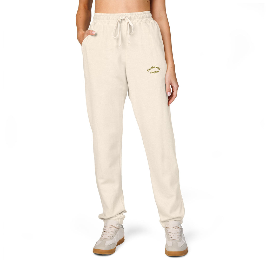for the long chapters joggers — ivory
