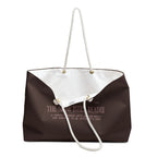 "the slow burn reader" weekender bag
