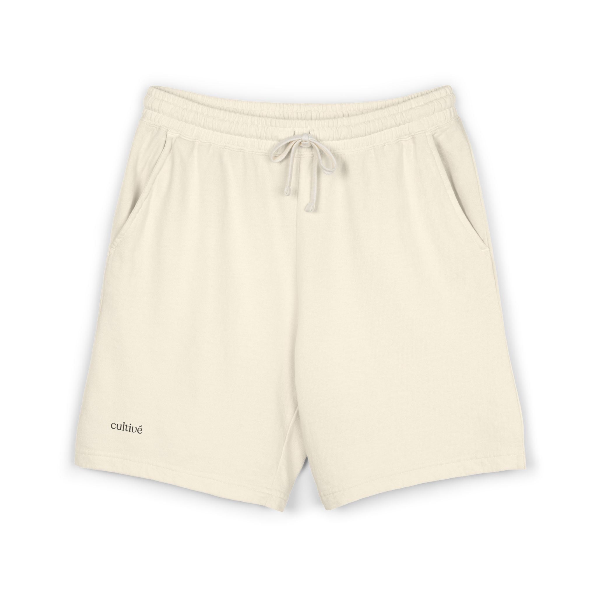 cultivé fleece shorts — ivory