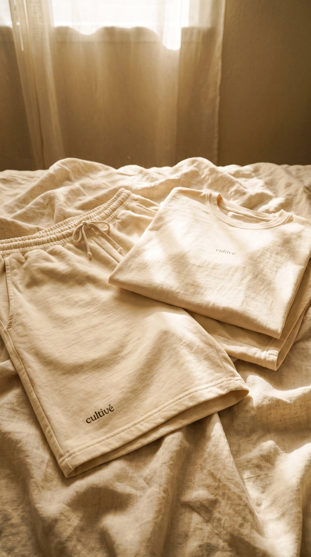 cultivé boxy tee — ivory