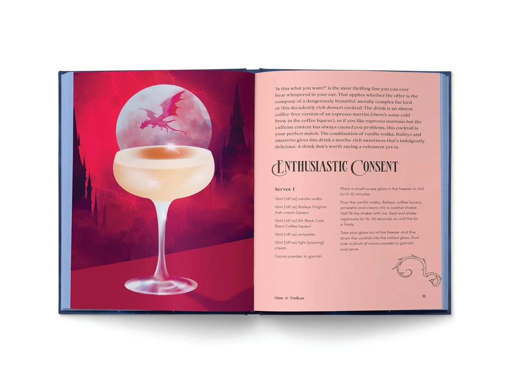 Romantasy Cocktails: 60 Spicy and Sweet Cocktails to Fall for - Hardcover