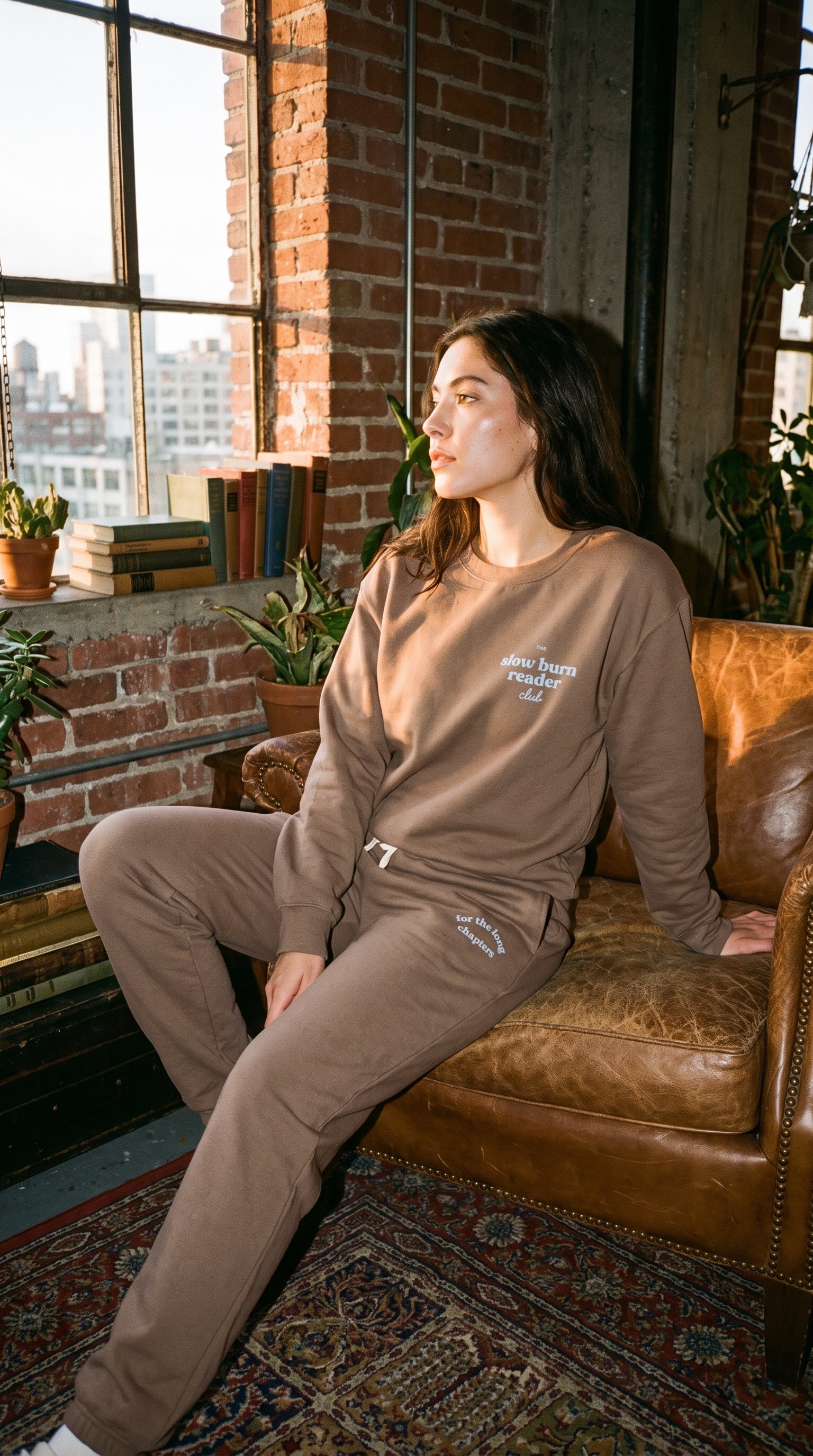 for the long chapters joggers — espresso
