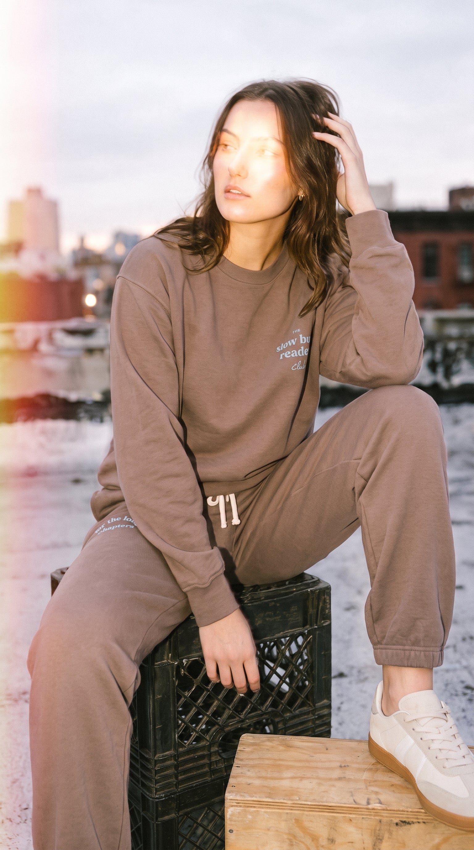 for the long chapters joggers — espresso